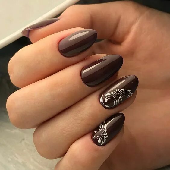 Красивый коричневый маникюр с дизайном Brązowe Paznokcie na TOPIE! 20 Cudownych Inspiracji na Modny Manicure Renkler
