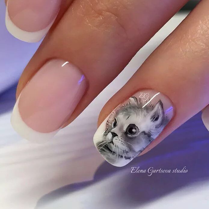 Красивый кошачий маникюр 982 kedvelés, 7 hozzászólás - Маникюр #nail master russia (@nail master russia) 
