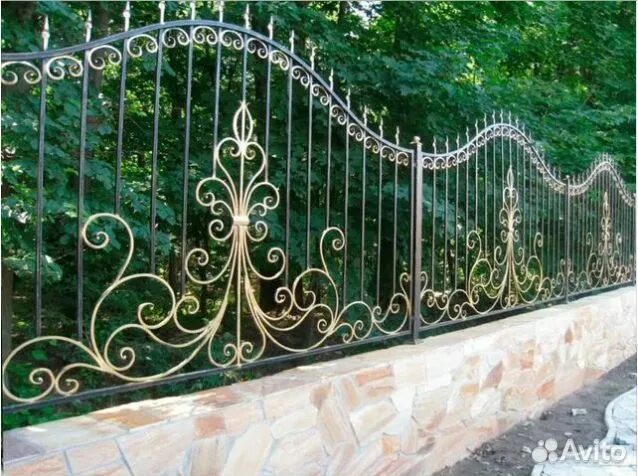 Красивый кованый забор фото Кованый забор 3265 купить в Москве Товары для дома и дачи Авито