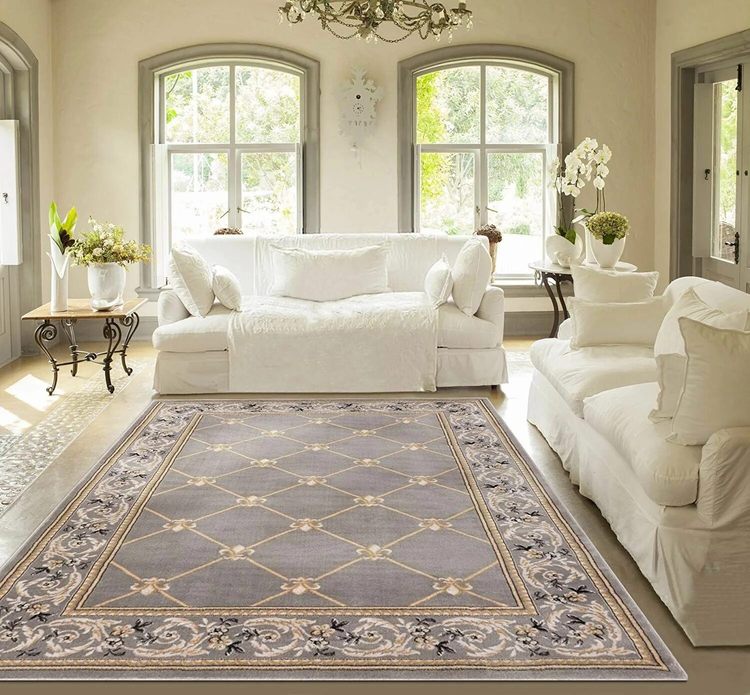 Красивый ковер в интерьере Pin on french country style rugs