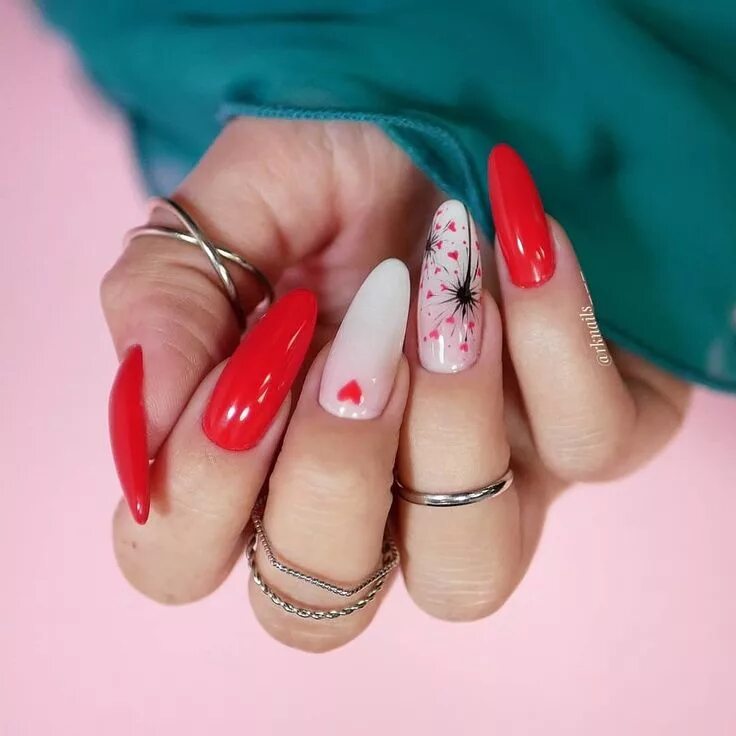 Красивый красный маникюр Pin on Nail art Manicure, Nail art videos, Red manicure
