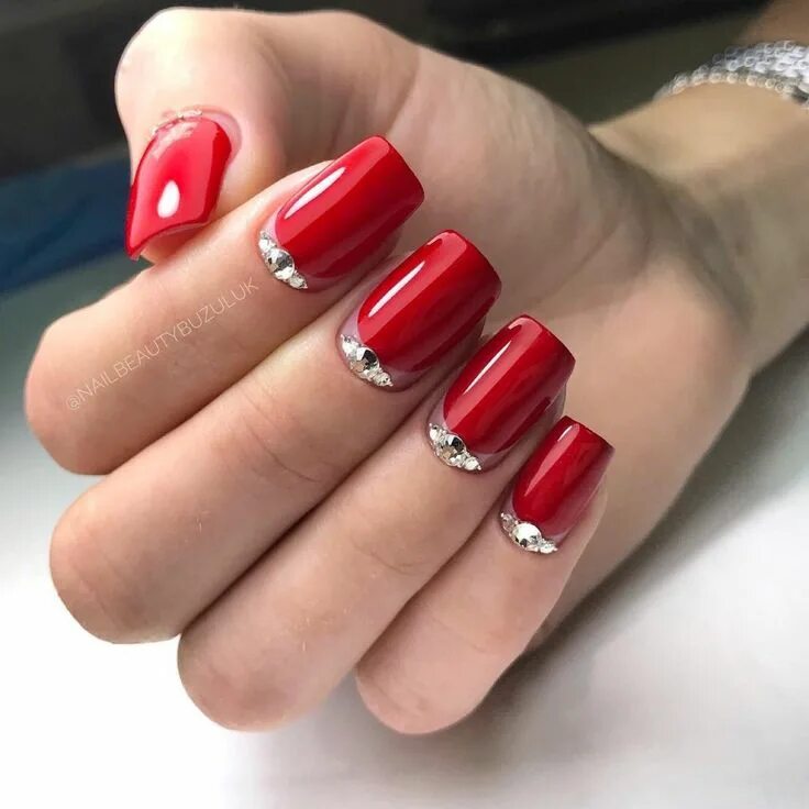 Красивый красный маникюр дизайн на квадратный Pin on Маникюр Beautiful nail designs, Nextgen nail colors, Nail designs