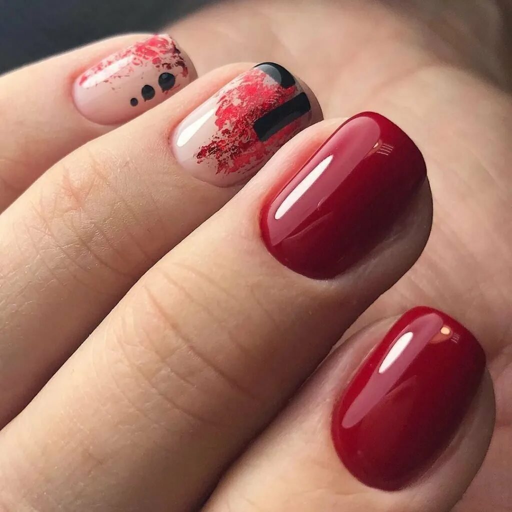 Красивый красный маникюр короткие ногти Red Manicure - 2022-2-23: Fashion Trends And Novelties - BFNA