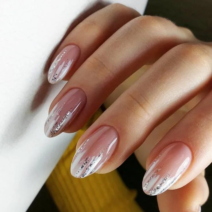 Красивый круглый маникюр фото Pin on Art French Nails, Beauty nails, Stylish nails