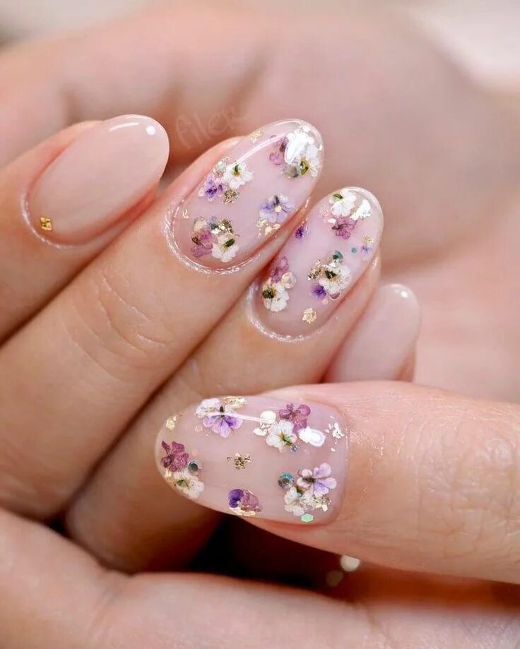 Красивый круглый маникюр фото 30 beautiful flower nails design ideas You worth trying Flower nails, Flower nai