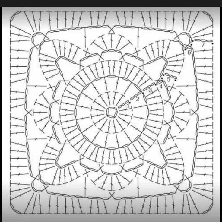 Красивый квадрат крючком схема Willowsquare Granny square crochet pattern, Crochet squares, Granny square croch