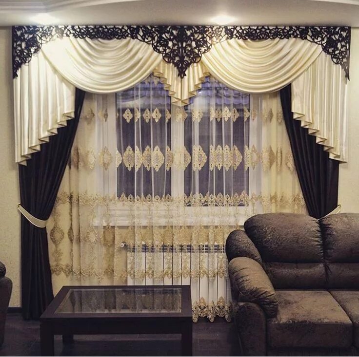 Красивый ламбрекен для зала фото Pin by Елена on ШТОРЫ Window curtain designs, Cool curtains, Elegant curtains