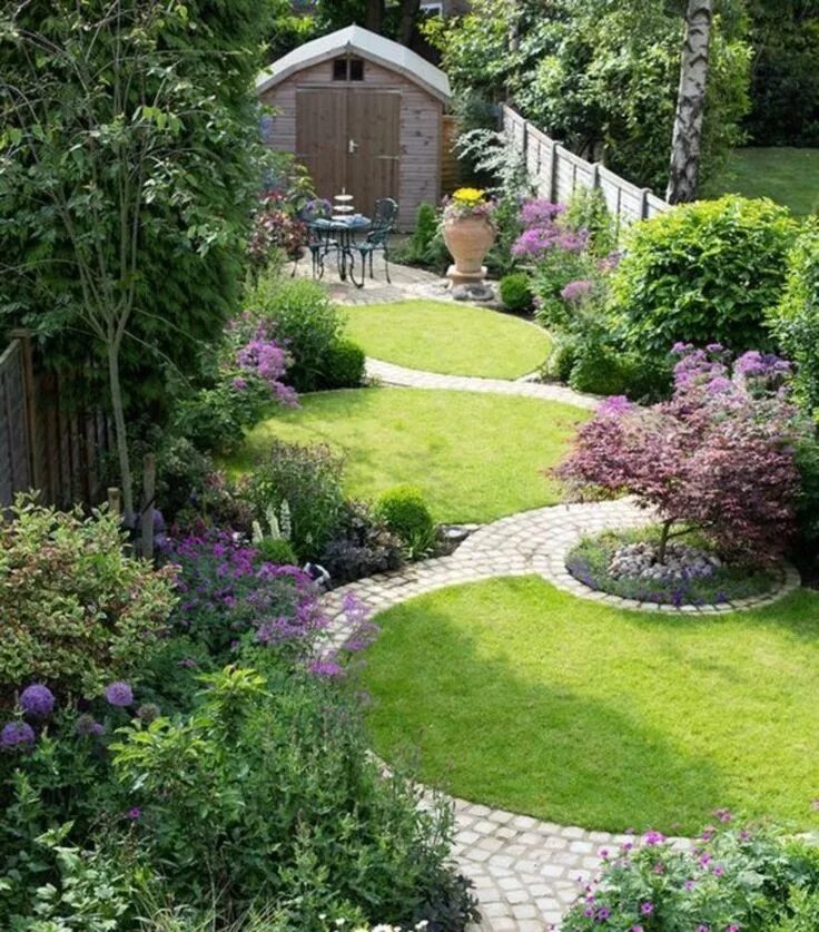Красивый ландшафт на даче фото 45 Kleines Gartendesign, das immer noch schön ist Minimalistischer garten, Garte
