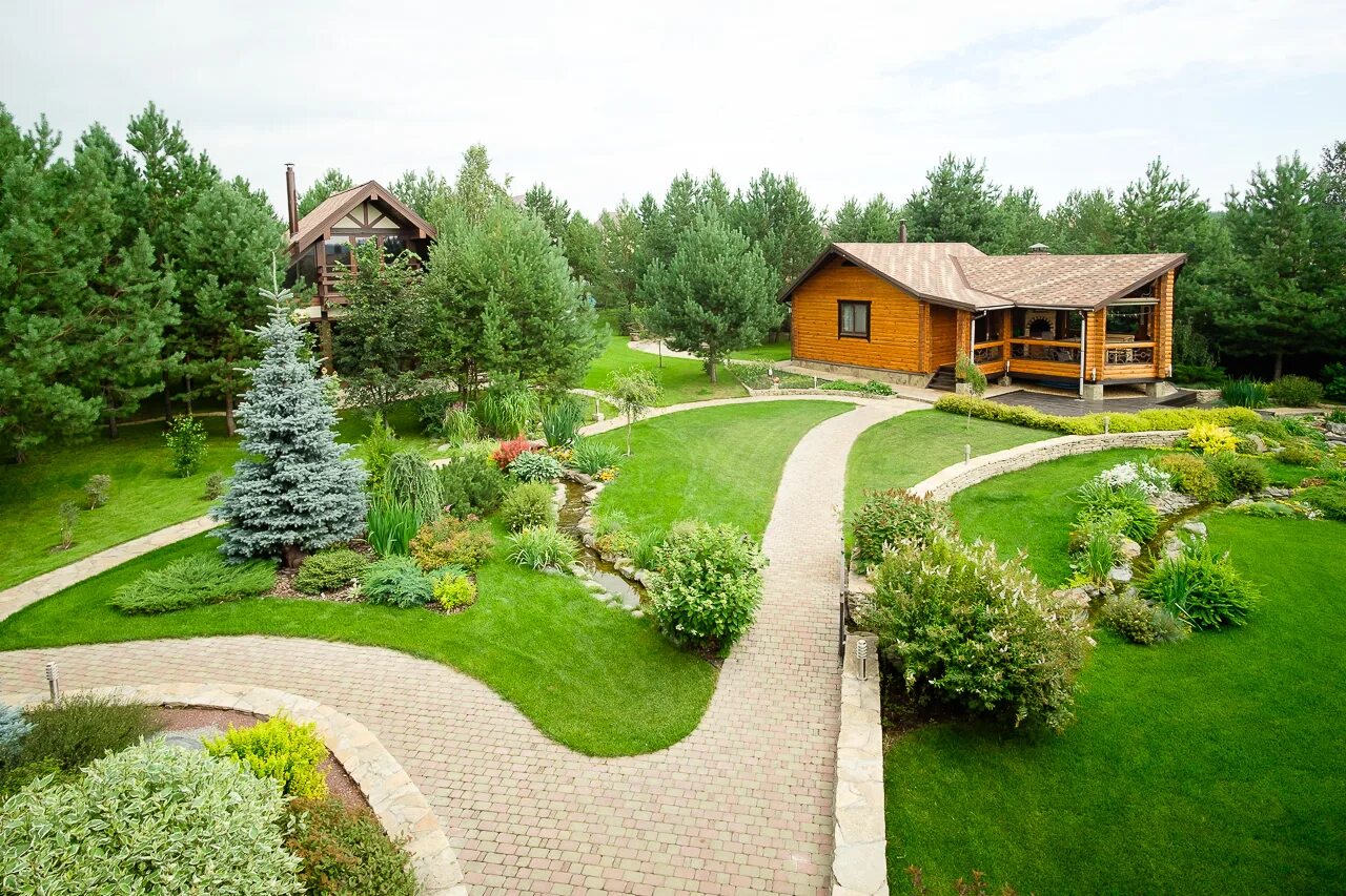 Красивый ландшафт участка фото Evogreen, landscape design, Yekaterinburg, Bazoviy Lane, 37 - Yandex Maps