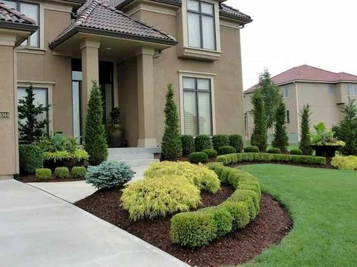 Красивый ландшафтный дизайн дома фото 50 Beautiful Side Yard Garden Landscaping Ideas for Your House (23) - house8055.