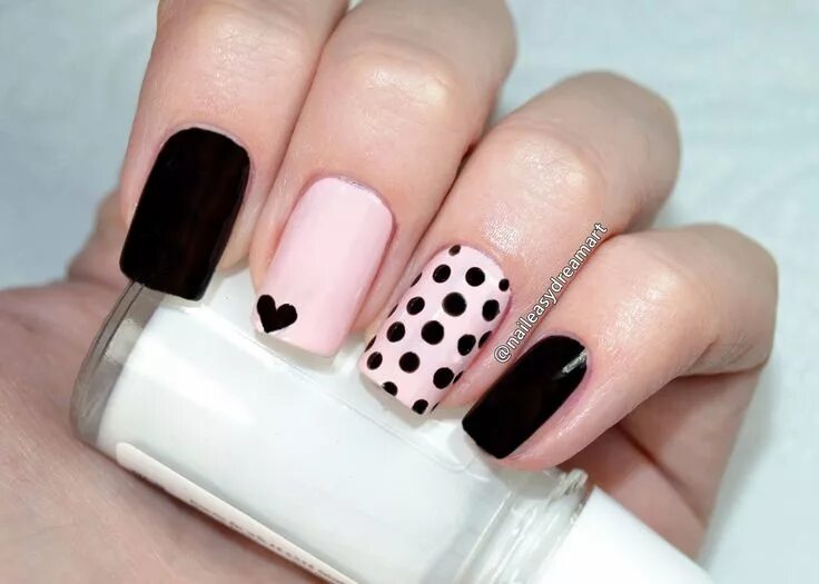 Красивый легкий дизайн маникюра Pin by Tori Ishchenko on Nails Best nail art designs, Heart nail designs, Nail a