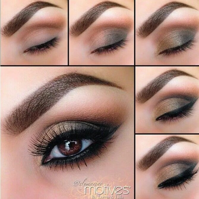 Красивый легкий макияж для карих глаз Brown eyes Фото макияжа глаз, Искусство макияжа, Предметы макияжа
