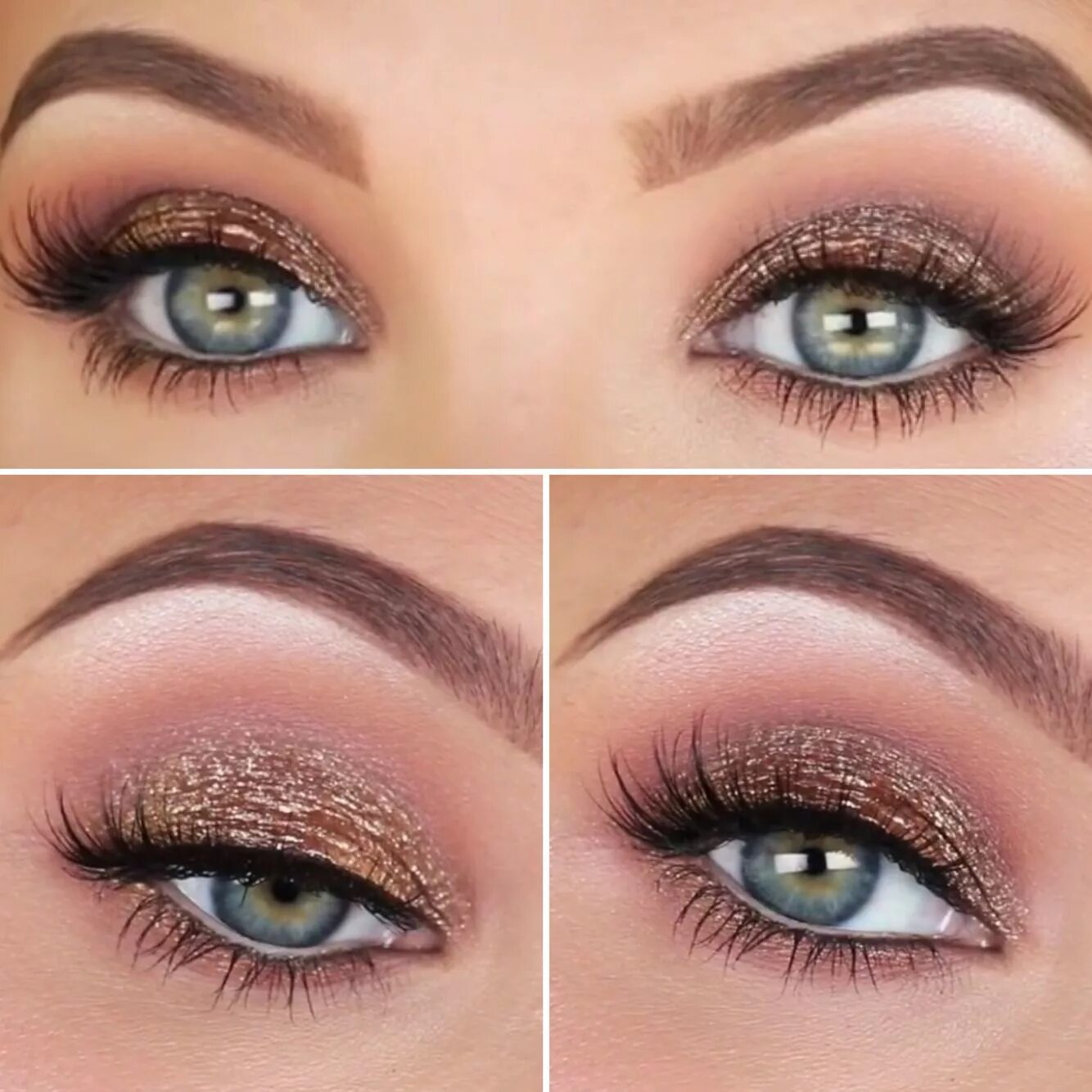 Красивый легкий макияж для зеленых глаз Jaclyn Hill - Antique Bronze Smokey eye makeup (colourpop eyeshadow tutorial) Bl