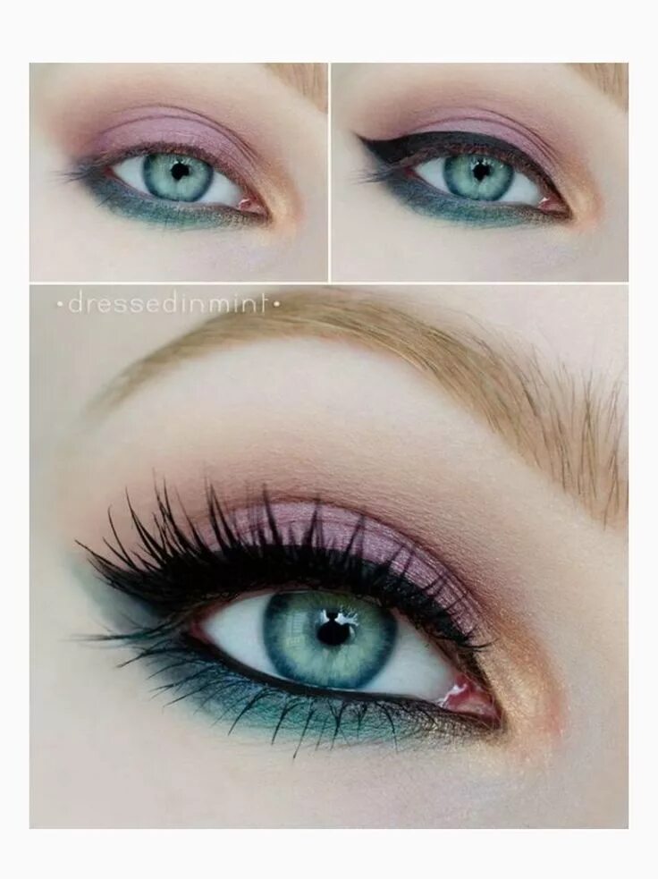 Красивый легкий макияж для зеленых глаз Pin by Jessica Nayara on Make up Glowing makeup, Eye makeup tutorial, Colorful e