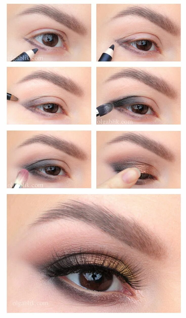 Красивый легкий макияж поэтапно Повседневный макияж глаз Makeup tutorial, Makeup, Makeup inspo