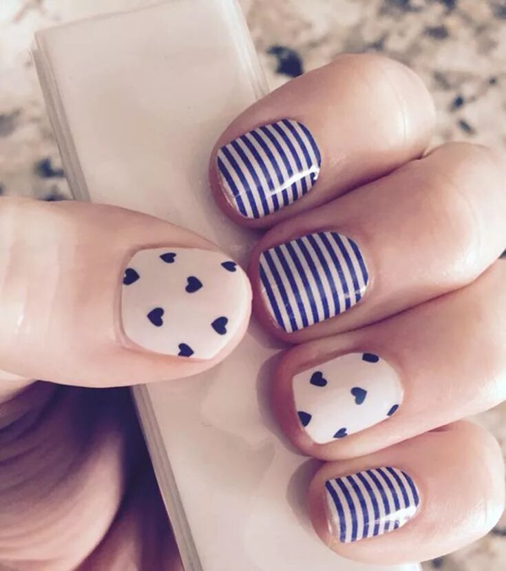 Красивый легкий маникюр на короткие 40 свежих идей для маникюра - Pics.Ru Manicura de uñas, Manicura, Manicuras