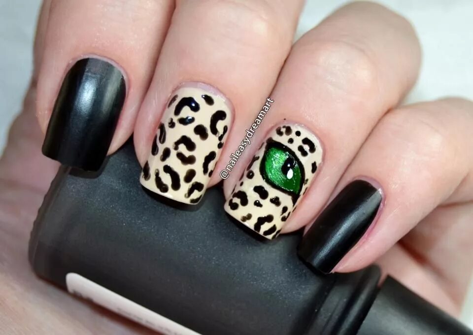 Красивый леопард маникюр 40 Leopard Print Nail Art Ideas !!!! Leopard print nails, Eye nail art, Animal p