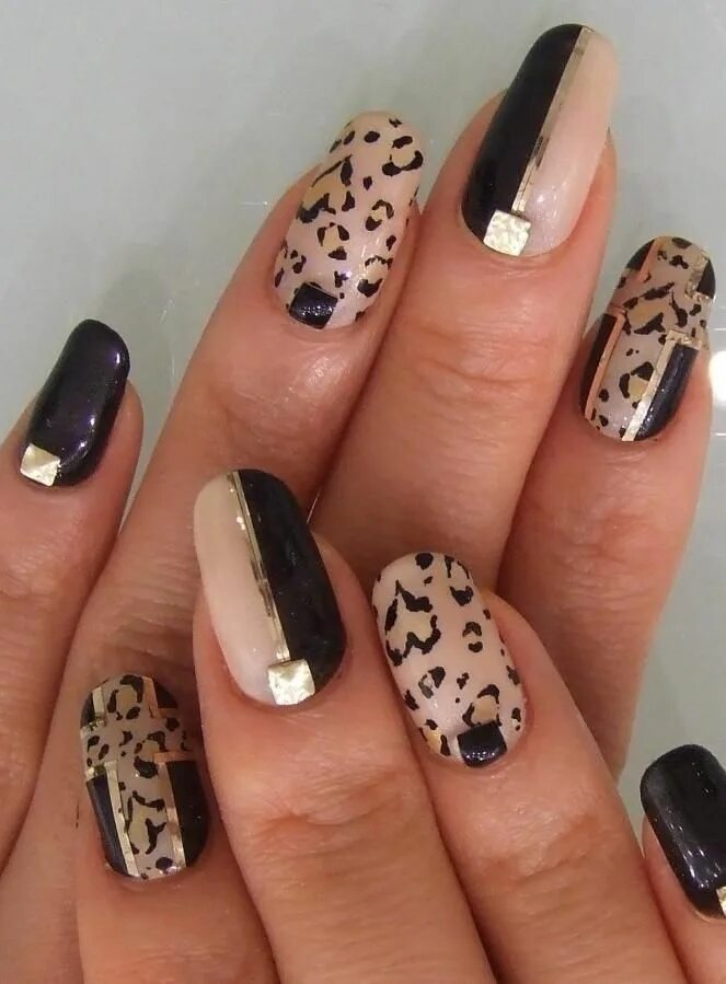 Красивый леопард маникюр 40 Leopard Print Nail Art Ideas !!!! Leopard print nails, Animal print nails, An