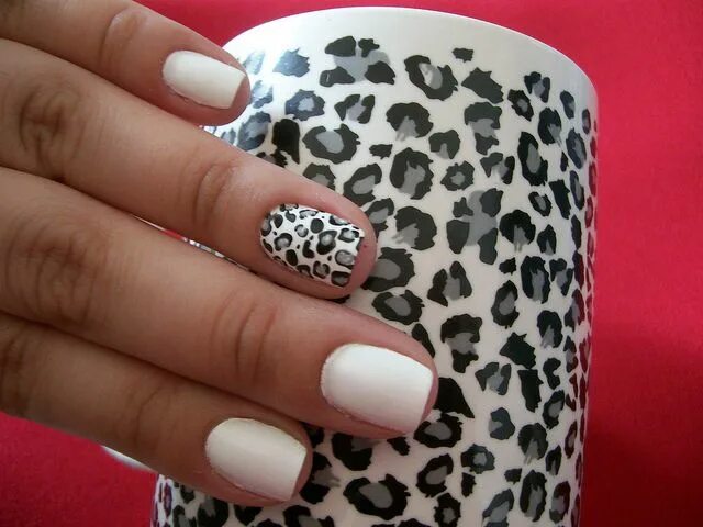 Красивый леопард маникюр Black and White cheetah print Leopard nails, Pretty nails, Short nail designs