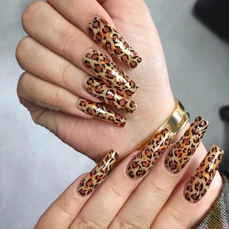 Красивый леопардовый маникюр ✞ THEɱҽαɳҽʂƚWITCH ✞ Leopard print nails, Animal print nails, Animal print nails 