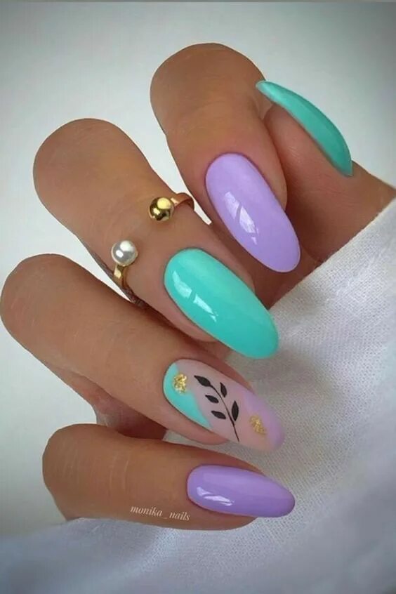 Красивый летний маникюр 2024 Nail art tutorial see in link on We Heart It Floral nails, Nail manicure, Trendy