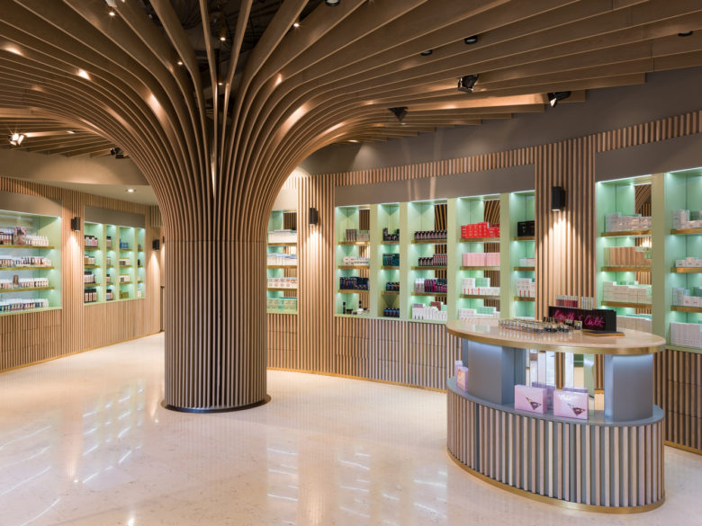 Красивый магазин фото Telli Bio Boutique by Arrow architects Wand, Licht