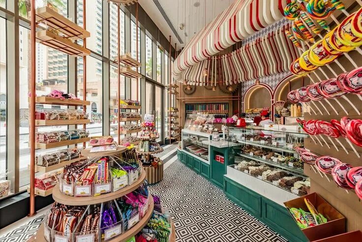 Красивый магазин фото Pin by Sonny on For "Flamingo King" Candy store design, Candy store, Chocolate s