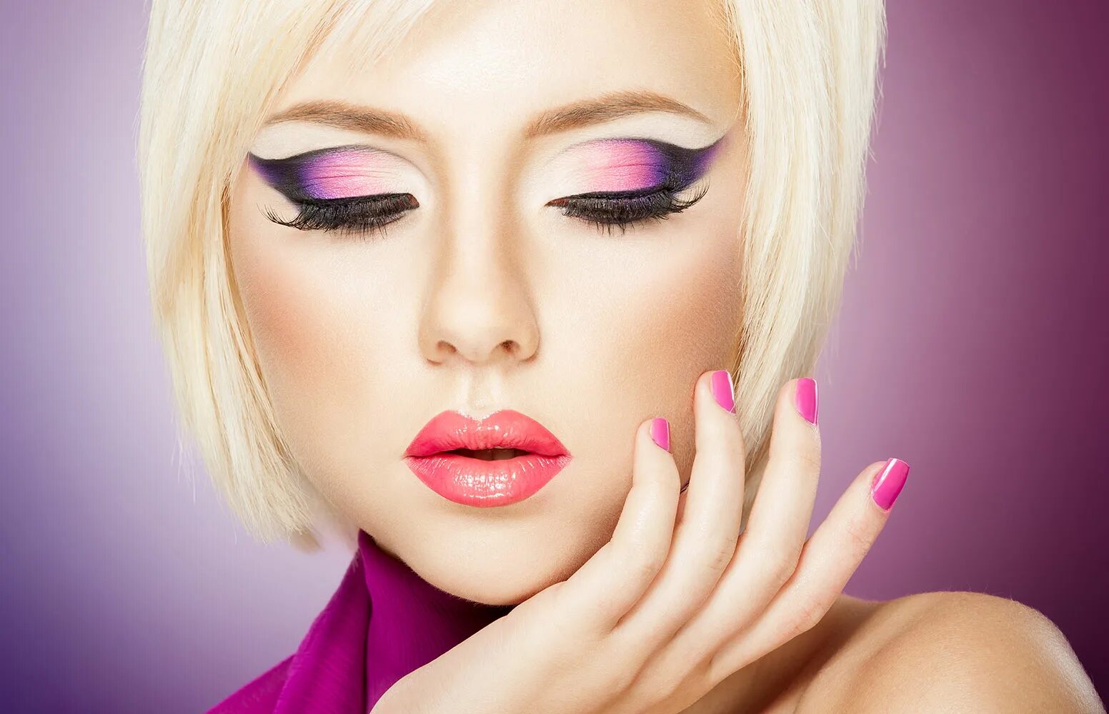 Красивый макияж 18 Конкурсный макияж - Angel Studio