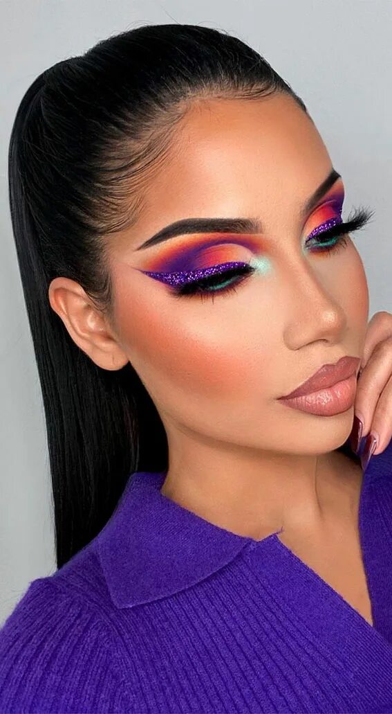 Красивый макияж 2024 года легкий 50+Makeup Looks To Make You Shine in 2023 : Dreamy Sunset