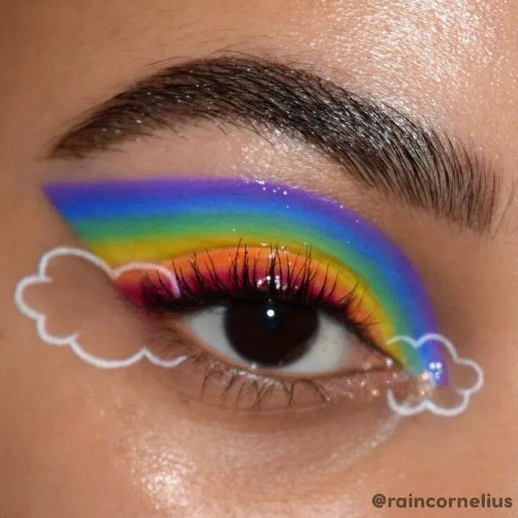 Красивый макияж 6 лет радужный ColourPop ha lanzado eyeliner y una paleta de colores del arco iris. El delinead