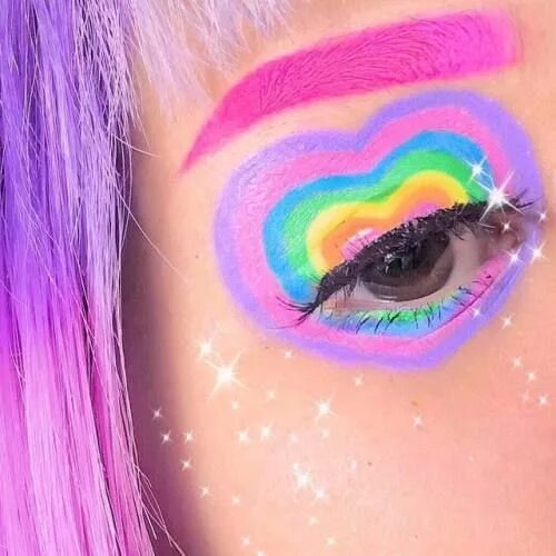 Красивый макияж 6 лет радужный dreamycreamy Indie makeup, Fantasy makeup, Rainbow makeup