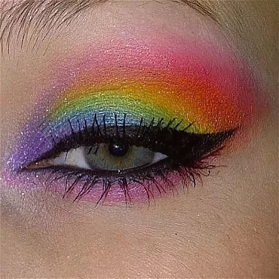 Красивый макияж 6 лет радужный 10 популярных идей на тему "easy rainbow eye makeup" для вдохновения