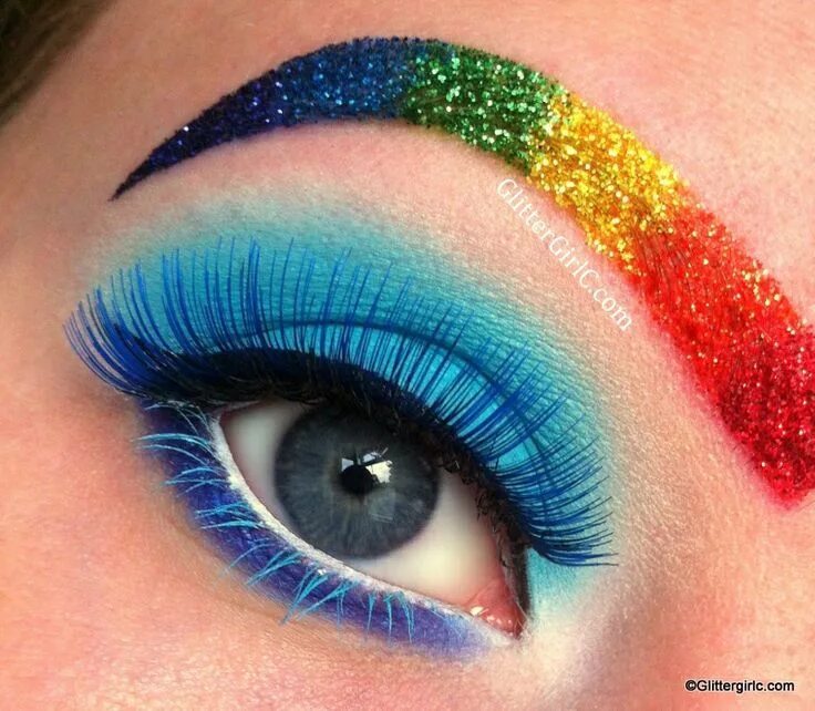 Красивый макияж 6 лет радужный 15 Ways You Can Use Rainbow Makeup To Celebrate LGBTQ Pride Month Rainbow makeup