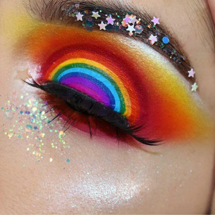 Красивый макияж 6 лет радужный Jeffree Star Cosmetics (@jeffreestarcosmetics) on Instagram: "This is so satisfy