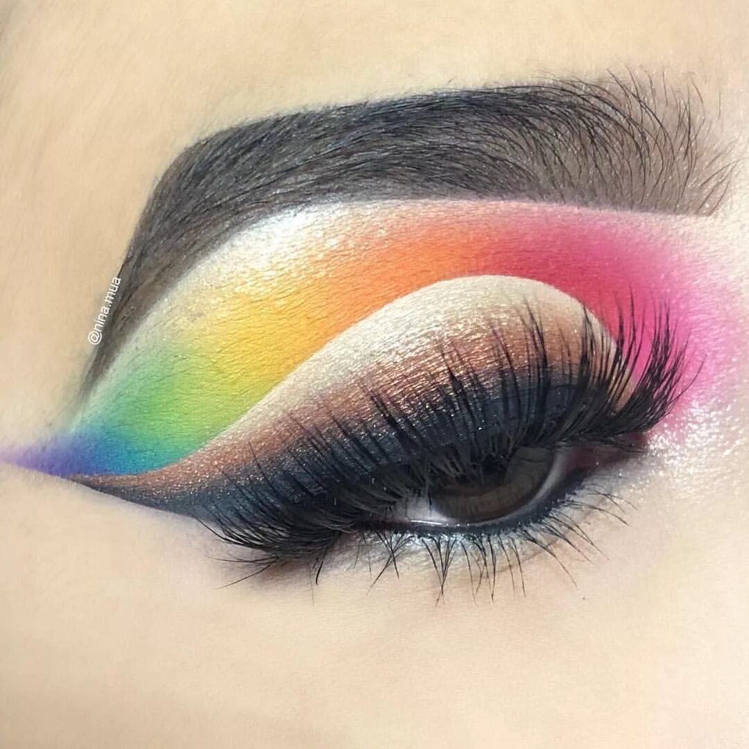 Красивый макияж 6 лет радужный James Charles Morphe Palette Rainbow Eyeshadow Rainbow eyeshadow, Rainbow eye ma