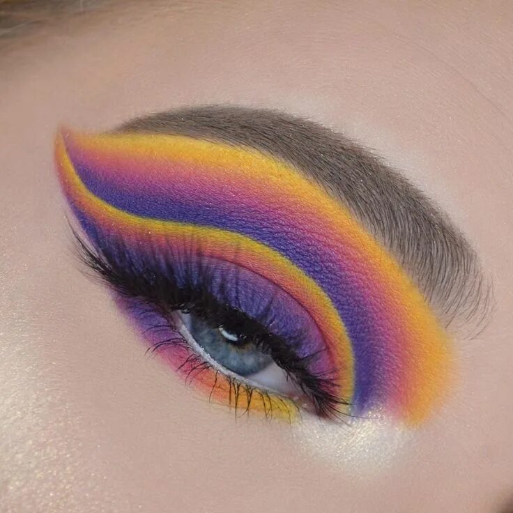 Красивый макияж 6 лет радужный 2020 的 40 Pretty Rainbow Makeup Ideas 主 题