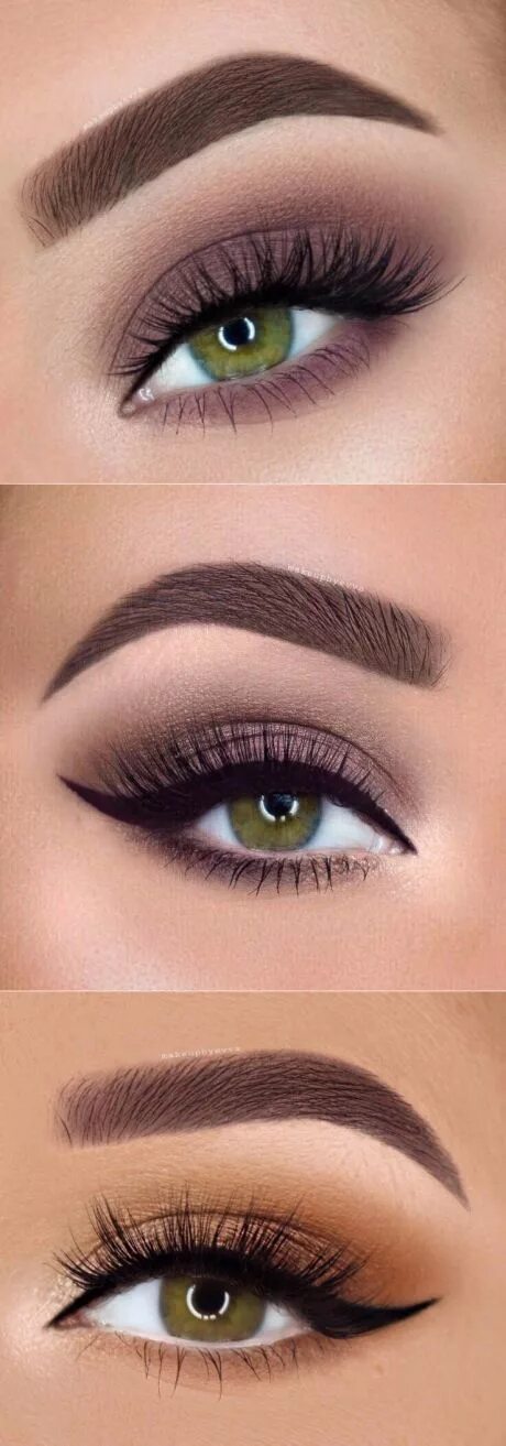 Красивый макияж без стрелок Beste Ideen für Makeup-Tutorials: Makeup-Optionen für Grün ... - Cansu Canca... 