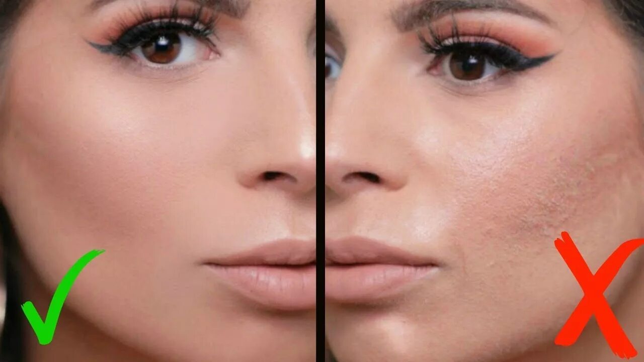Красивый макияж без тоналки HOW TO AVOID CAKEY MAKEUP & STOP THE CREASING! - YouTube
