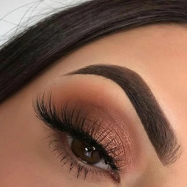 Красивый макияж брови Pin en Vestidos formales Maquillaje para ojos cafes, Maquillaje en tonos marrone