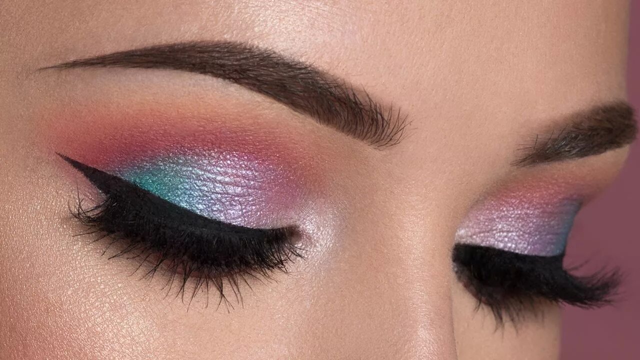 Красивый макияж детскими тенями Soft Colorful Smokey Eye Makeup Tutorial - YouTube