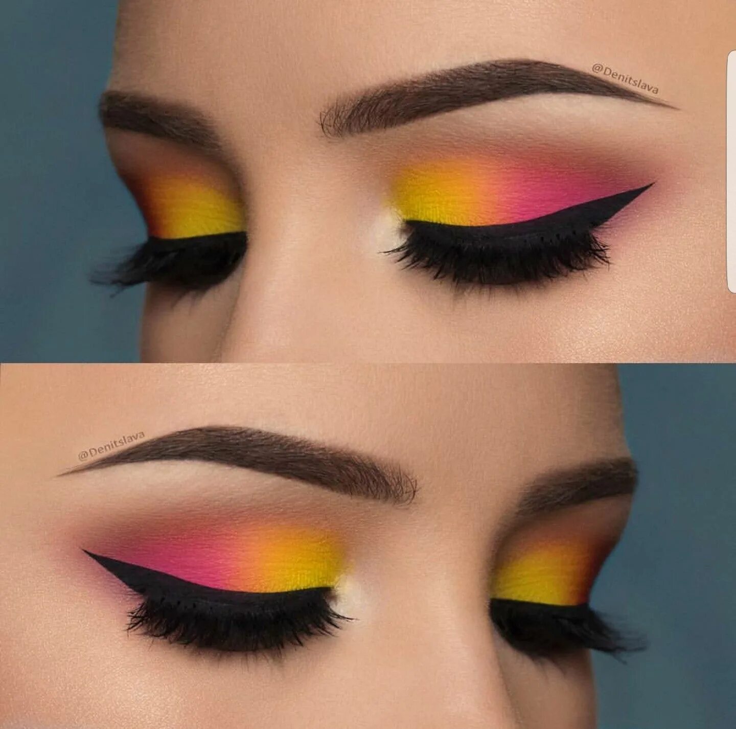 Красивый макияж детскими тенями Pin by Yamilet on Cabello y belleza Colorful eye makeup, Pink eye makeup, Smokey