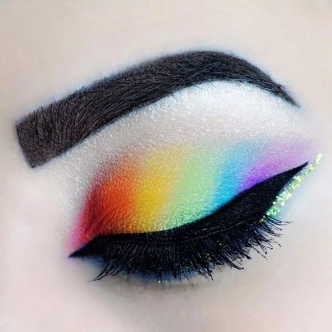 Красивый макияж детскими тенями Tri thức, văn hóa, nhân loại mỗi ngày Rainbow eyeshadow, Rainbow makeup, Eye mak