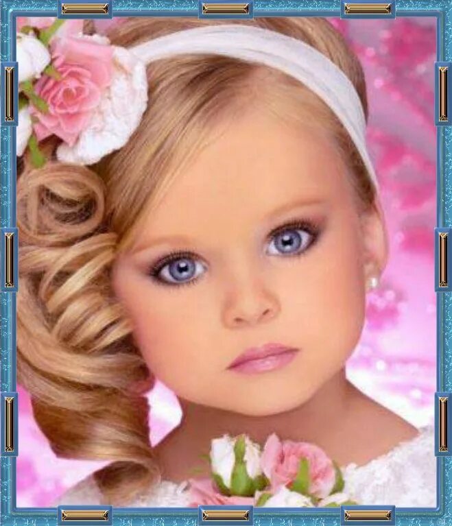 Красивый макияж для детей 10 лет Doll Face Maquillage pour concours, Magnifique petite fille, Visage parfait