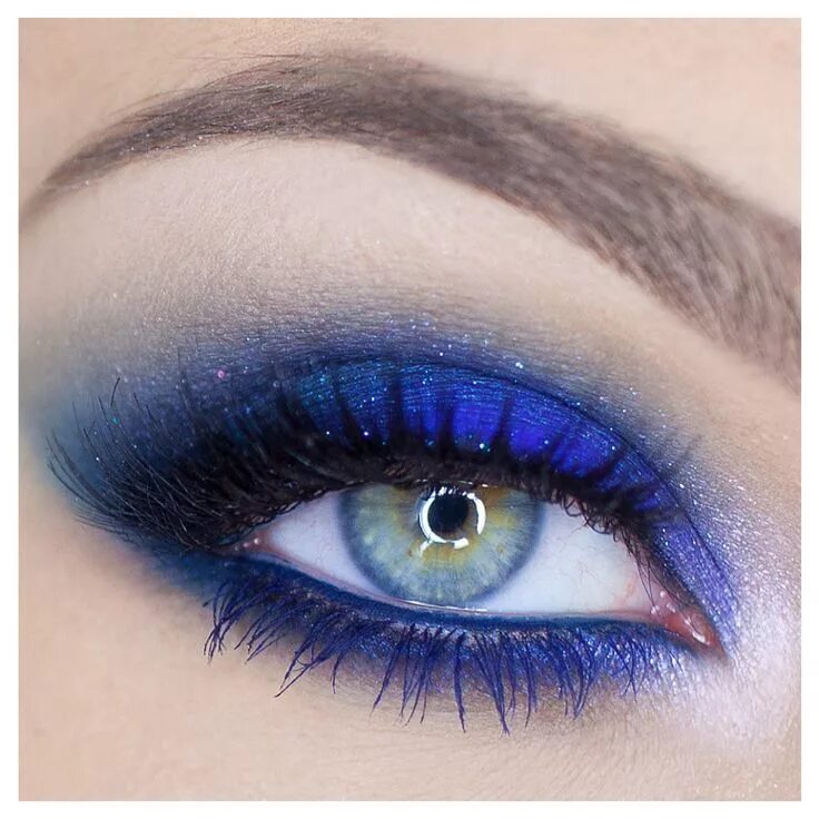 Красивый макияж для голубых глаз blu sky Eye makeup, Hazel eye makeup, Cute makeup