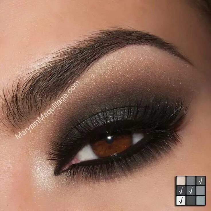 Красивый макияж для карих глаз 42 Gorgeous Eye Makeup Looks to Try ... Smokey eye makeup, Smokey eye for brown 