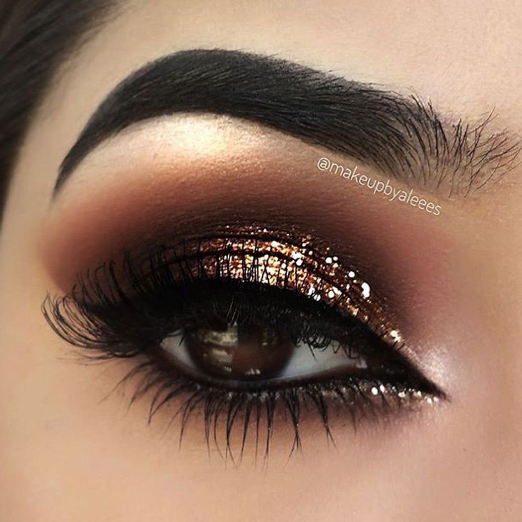 Красивый макияж для карих глаз Pin on Photography Sparkly makeup, Gold eye makeup, Eye makeup tips