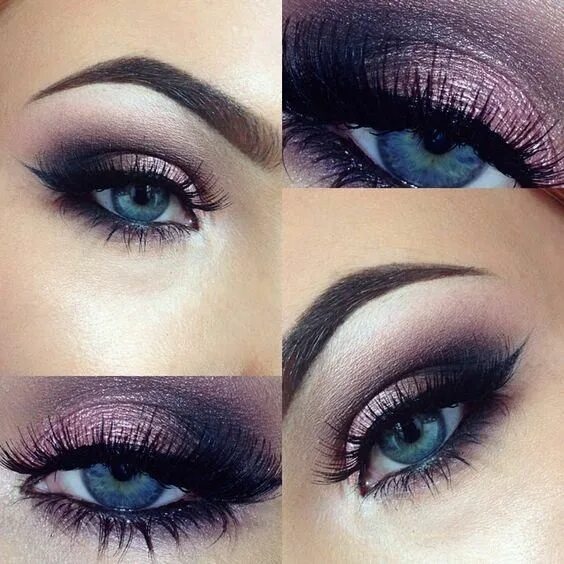 Красивый макияж для серо голубых глаз 10 Awesome Eye Makeup Looks for Blue Eyes - Pretty Designs Blue makeup, Blue eye