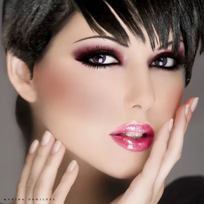 Красивый макияж для женщин 30 pretty... Maquiagem para morenas, Maquiagem, Cabelo e maquiagem
