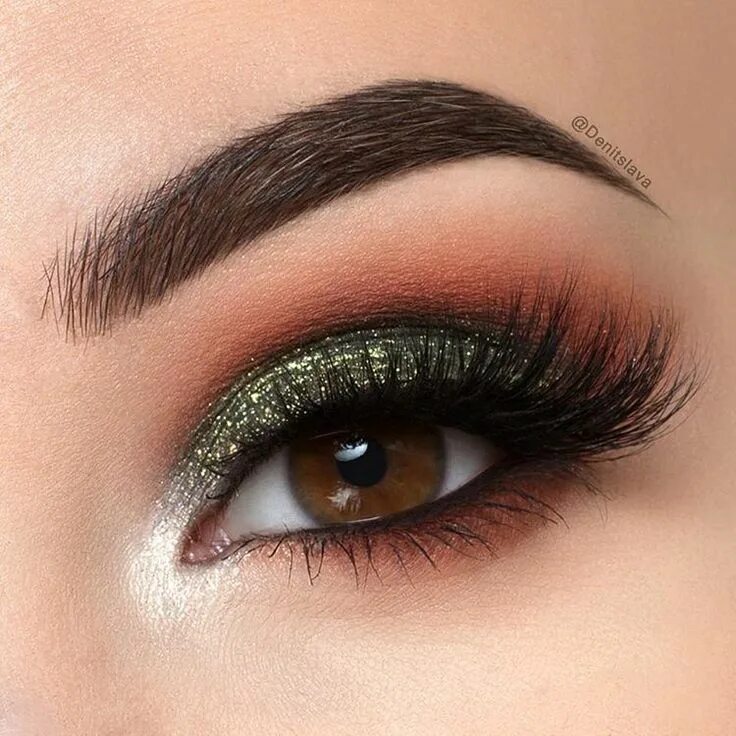 Красивый макияж фото для зеленых Pretty Sparkly Eyeshadow Ideas Eyeshadow makeup, Pinterest makeup, Eyeshadow