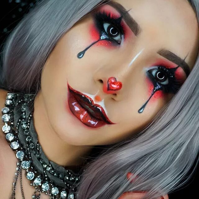 Красивый макияж фото на хэллоуин @morphebrushes Palette 35B & 35K Gel eyeliner Slate Brush. Maquillaje de hallowe